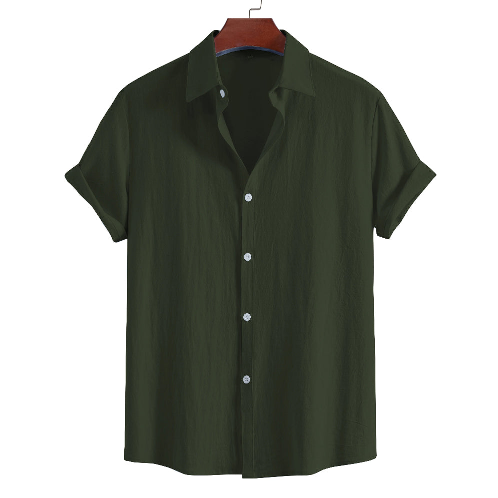 Montreve  Summer Lapel Short Sleeve Shirt