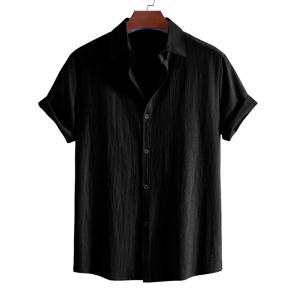 Montreve  Summer Lapel Short Sleeve Shirt