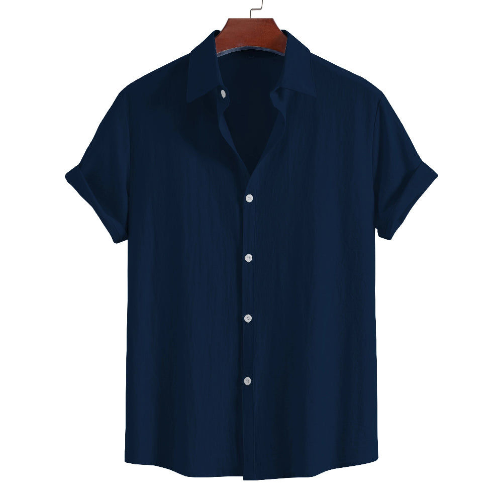 Montreve  Summer Lapel Short Sleeve Shirt