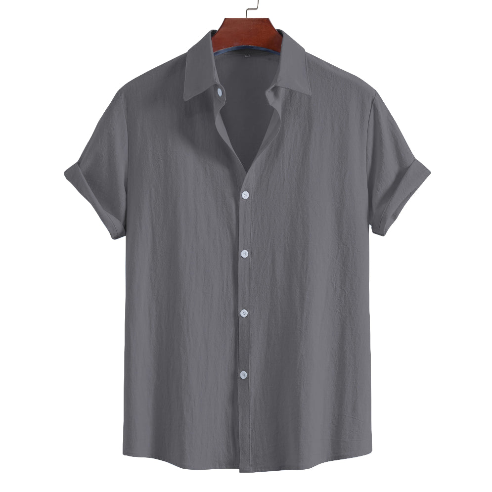 Montreve  Summer Lapel Short Sleeve Shirt